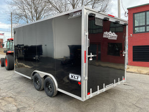 Xpress Enclosed 8.5X16 XLT PRO Black Ramp Door 7000# GVWR High Country Trailers