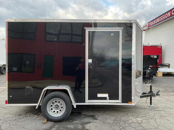 Enclosed Cargo Trailer 6'x10 BLACK RAMP Xtreme Cargo Single Axle Xtreme Cargo Trailers