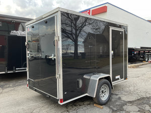 Enclosed Cargo Trailer 6'x10 BLACK RAMP Xtreme Cargo Single Axle Xtreme Cargo Trailers