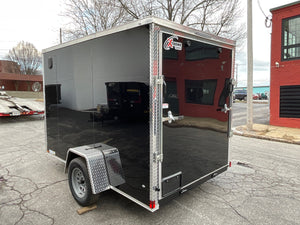 Enclosed Cargo Trailer 6'x10 BLACK RAMP Xtreme Cargo Single Axle Xtreme Cargo Trailers