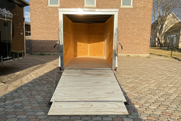 Enclosed Cargo Trailer 6'x10 BLACK RAMP Xtreme Cargo Single Axle Xtreme Cargo Trailers