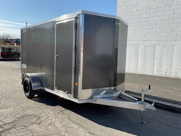 Enclosed Cargo Trailer 6'x12' CHARCOAL RAMP High Country Aluminum Xpress Trailers