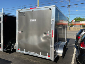 Enclosed 7x14 Cargo Trailer Charcoal EZ-Hauler Aluminum