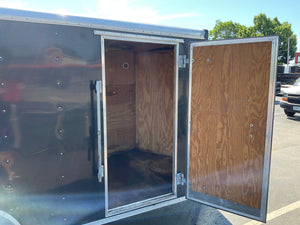 Enclosed Cargo Trailer 6'x12' Black RAMP Car Mate Cargo Car Mate Trailers
