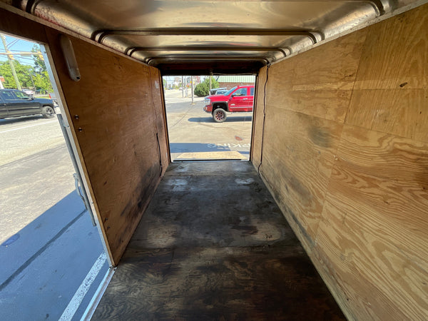 Enclosed Cargo Trailer 6'x12' Black RAMP Car Mate Cargo Car Mate Trailers