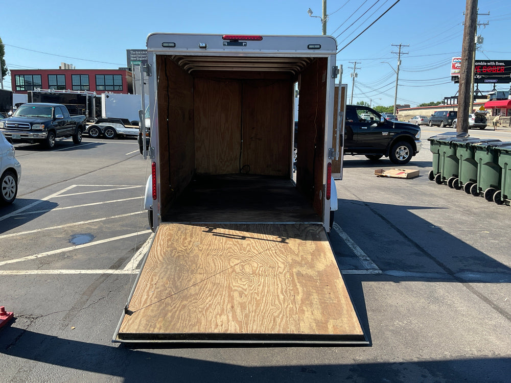 Enclosed Cargo Trailer 6'x12' Black RAMP Car Mate Cargo Car Mate Trailers