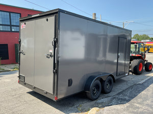 Enclosed Trailer 7'x16 Xtreme Cargo Charcoal Black Out 7' Interior