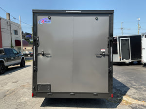 Enclosed Trailer 7'x16 Xtreme Cargo Charcoal Black Out 7' Interior