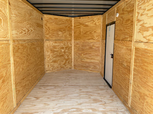 Enclosed Trailer 7'x16 Xtreme Cargo Charcoal Black Out 7' Interior