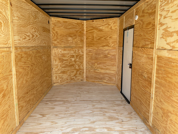 Enclosed Trailer 7'x16 Xtreme Cargo Charcoal Black Out 7' Interior