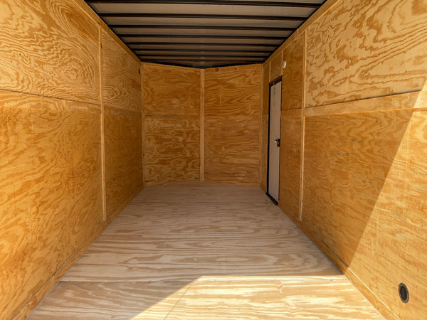 Enclosed Trailer 7'x16 Xtreme Cargo Charcoal Black Out 7' Interior