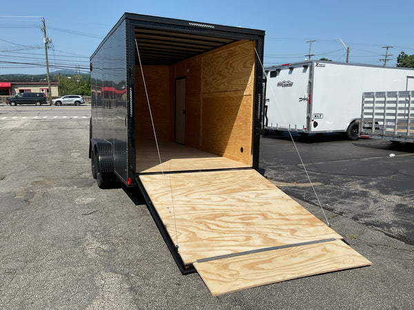 Enclosed Trailer 7'x16 Xtreme Cargo Charcoal Black Out 7' Interior