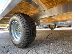 101"X12' Multi-Sport Durabull Snowmobile Trailer Charcoal 10" Extra Height Black-Out Rear Spoiler DuraBull Trailers