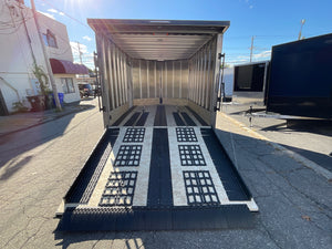 101"X12' Multi-Sport Durabull Snowmobile Trailer Charcoal 10" Extra Height Black-Out Rear Spoiler DuraBull Trailers