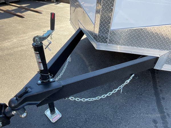 Enclosed Cargo Trailer 6'x12'+2'V BLK RAMP Covered Wagon