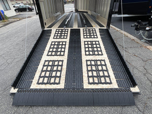 Enclosed Cargo 7.5'x18'+5'V Black Blackout RAMP DuraBull Aluminum 6" extra height