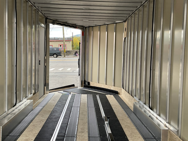 Enclosed Cargo 7.5'x18'+5'V Black Blackout RAMP DuraBull Aluminum 6" extra height