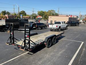 PJ Trailers 83"x20' Heavy Hauler Utility Trailer 20x83" Black 14K GVWR, Dexter Axles, 6in Channel, Spring Assist Ramps
