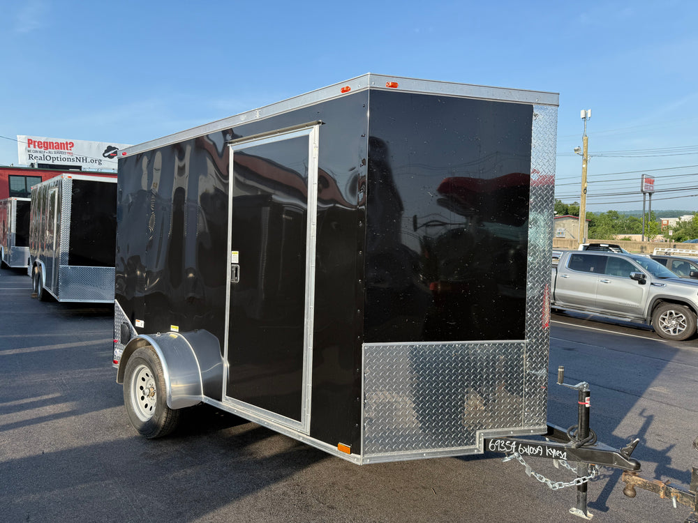 Panther Cargo Trailer 6'x10' BLACK RAMP Single Axle