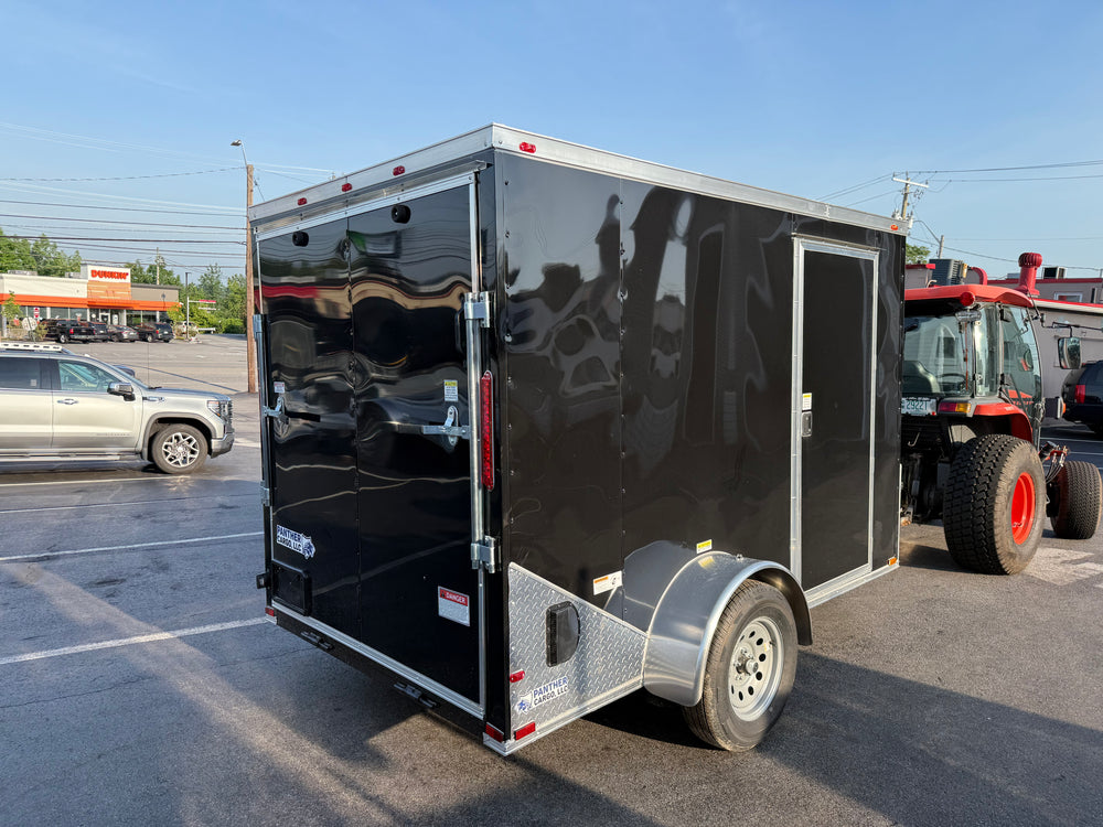 Panther Cargo Trailer 6'x10' BLACK RAMP Single Axle