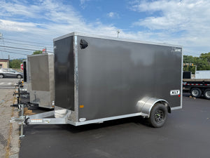 Enclosed Cargo Trailer 6'x12' CHARCOAL RAMP High Country Aluminum Xpress Trailers