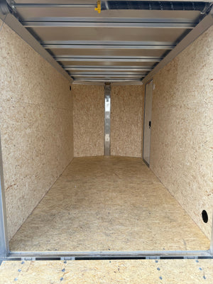 Enclosed Cargo Trailer 6'x12' CHARCOAL RAMP High Country Aluminum Xpress Trailers