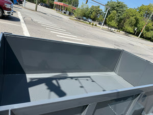 Prospector Trailers 4'x8' Manual Dump Trailer 2990 GVWR Gray