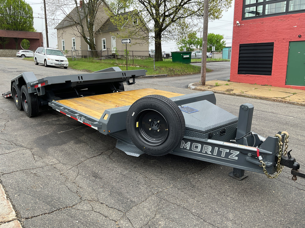 Gravity Equipment Tilt Trailer 81.5″x22′ Moritz Charcoal 22,900 GVWR
