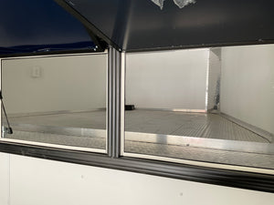 Enclosed Gooseneck Car Hauler Trailer 8.5'x40' V-Nose Silver Ramp High Country Aluminum