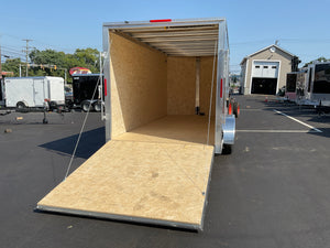 Enclosed Aluminum Cargo Trailer 7'x16' BLACK RAMP Alcom Xpress XLT Series 6" Additional Height