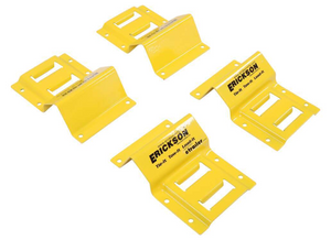 Erickson ATV E Track Tie-Down Kit w/ Ratchet Straps and Wheel Chocks - 1,500 lbs