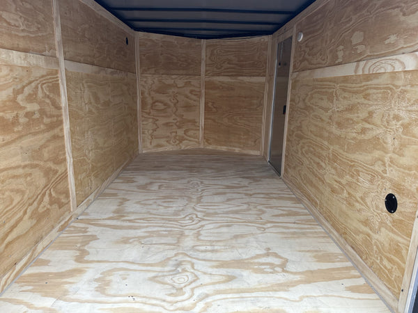 Panther Cargo Enclosed Cargo Trailer 7'x12' Pewter RAMP Single Axle