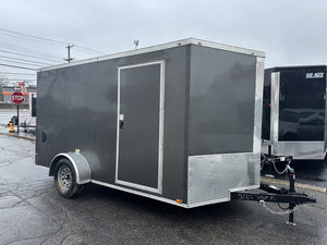 Panther Cargo Enclosed Cargo Trailer 7'x12' Pewter RAMP Single Axle