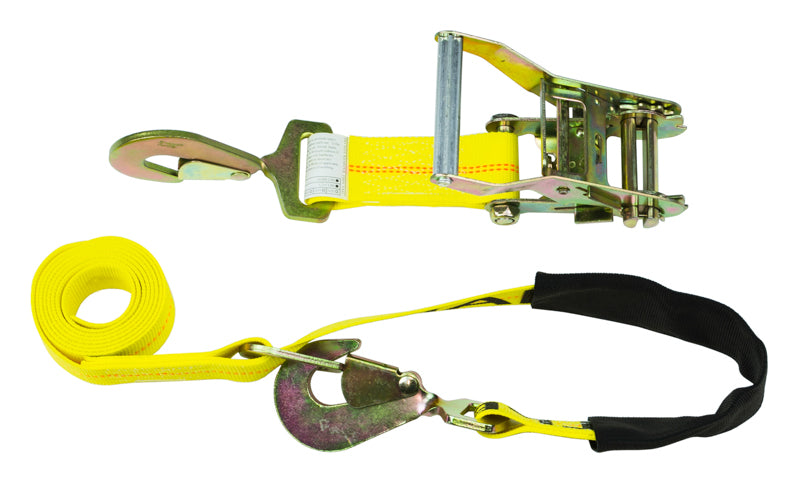 9' Ratchet w/twist hooks & loop 10K