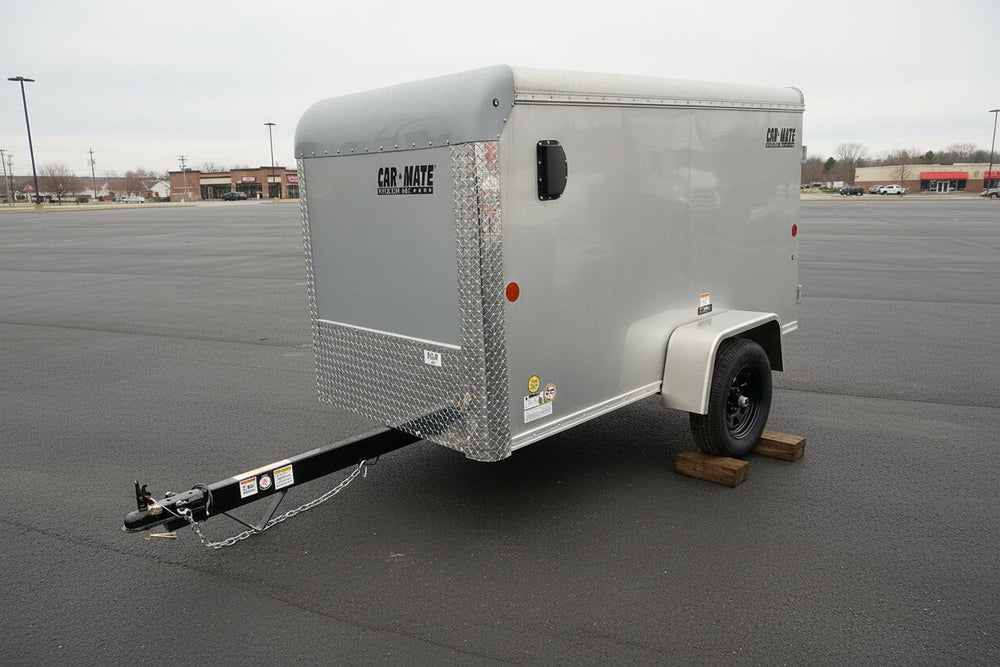 Enclosed Cargo Trailer 4'x8' BLACK Single Door Car Mate Car Mate Trailers