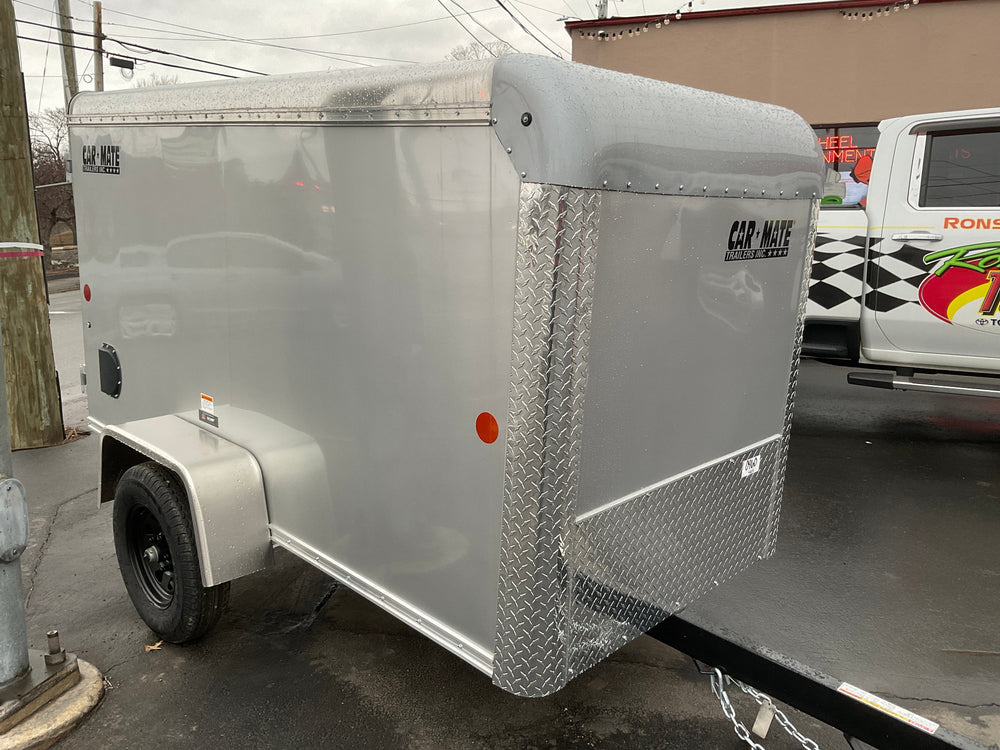 Enclosed Cargo Trailer 4'x8' BLACK Single Door Car Mate Car Mate Trailers