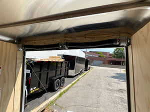 Car Mate Trailers 6'x12' Enclosed Cargo Trailer Silver RAMP Car Mate Trailers