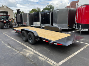 Top Hat Trailers DE14 Dump Trailer 83"x14' Black 14K GVWR with Ramps Top Hat Trailers