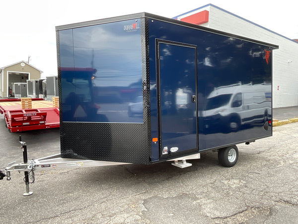 101"X12' Multi-Sport Durabull Snowmobile Trailer Indigo Blue Black-Out Loading Lights Extra Height