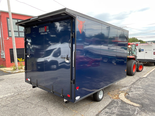 101"X12' Multi-Sport Durabull Snowmobile Trailer Indigo Blue Black-Out Loading Lights Extra Height