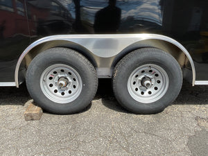 Aluminum Durabull Enclosed Contractor 8.5'x18'+2'V Barn Door with Ramps DuraBull Trailers
