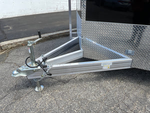 Aluminum Durabull Enclosed Contractor 8.5'x18'+2'V Barn Door with Ramps DuraBull Trailers