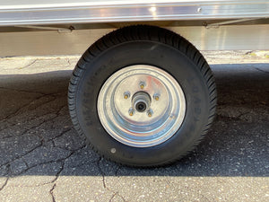 Durabull Trailers 101"X12' Multi-Sport Snowmobile Trailer White, Snow Package, 70" Interior Height, Galvanized Dexter Torflex Axle, 3 Year Warranty, Made in NH DuraBull Trailers