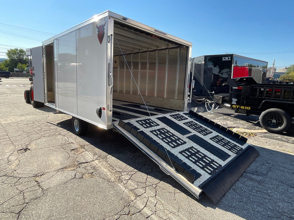 Durabull Trailers 101"X12' Multi-Sport Snowmobile Trailer White, Snow Package, 70" Interior Height, Galvanized Dexter Torflex Axle, 3 Year Warranty, Made in NH DuraBull Trailers