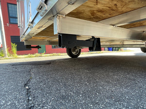 Durabull Trailers 101"X12' Multi-Sport Snowmobile Trailer White, Snow Package, 70" Interior Height, Galvanized Dexter Torflex Axle, 3 Year Warranty, Made in NH DuraBull Trailers