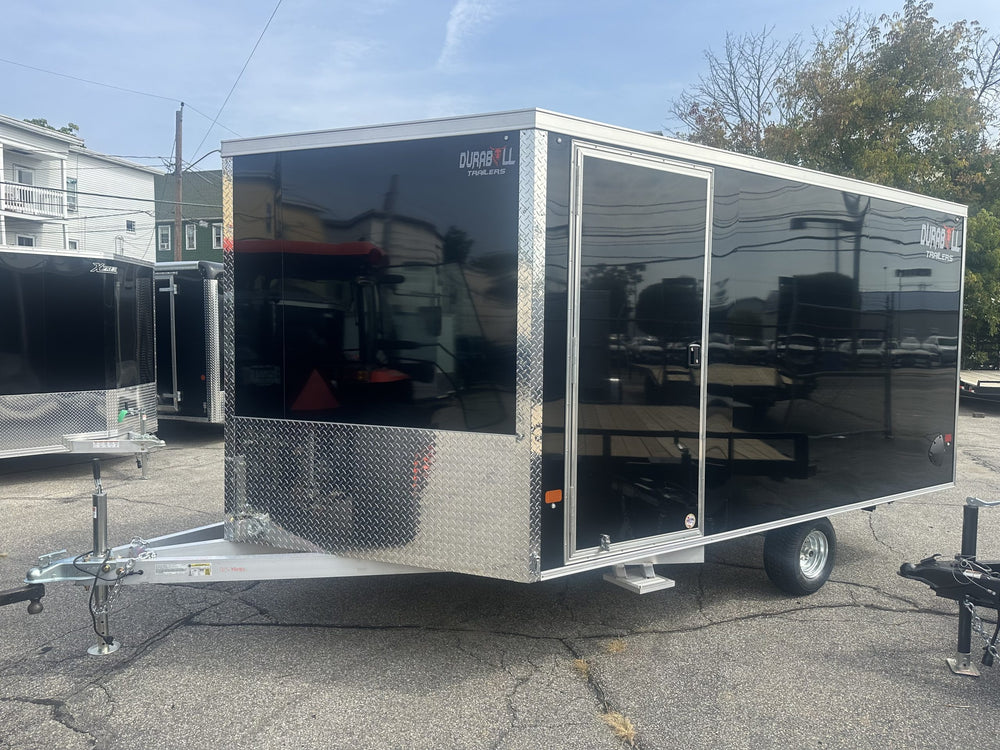 101"X12' Multi-Sport Durabull Snowmobile Trailer with Ski Glides and Track Mats