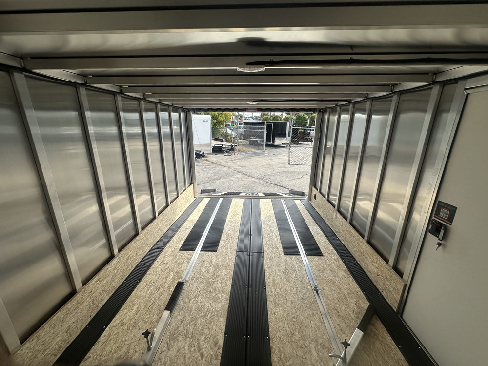 101"X12' Multi-Sport Durabull Snowmobile Trailer with Ski Glides and Track Mats