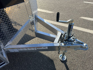 Durabull Aluminum Contractor 7'x14'+2'V BLACK RAMP Elite Series DuraBull Trailers
