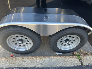 Durabull Aluminum Contractor 7'x14'+2'V BLACK RAMP Elite Series DuraBull Trailers