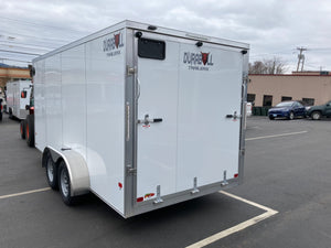 Durabull 7x14 Elite Series Enclosed Trailer White Aluminum